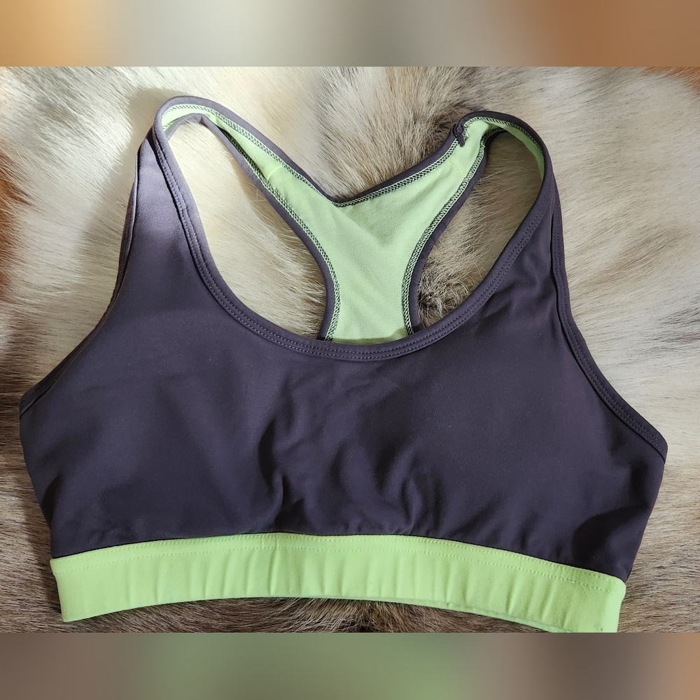 MARIKA sports bra grey/lime in M